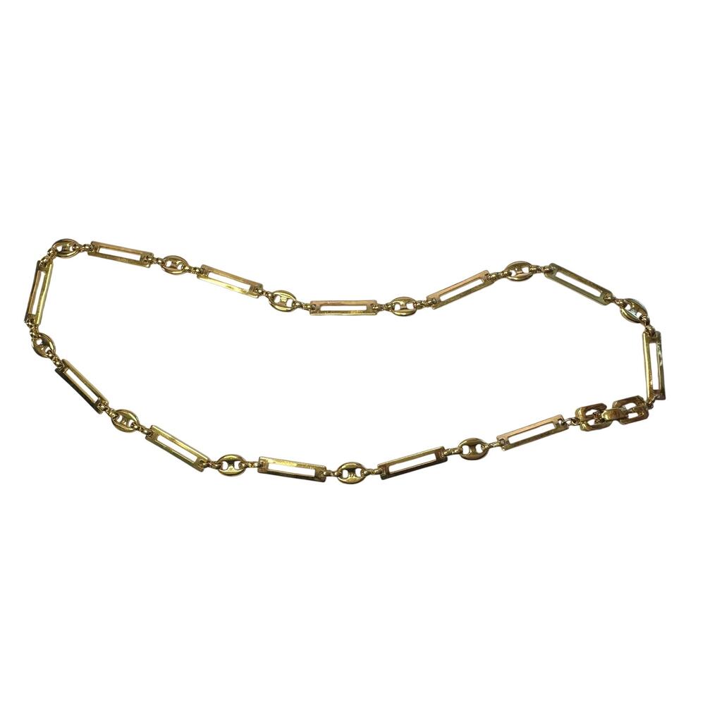 Givenchy Necklace With Unique Flat Rectangle Links - image 4
